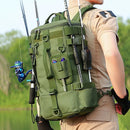 Mochila tática para pesca, caça, camping, trekking e viagens ao ar livre