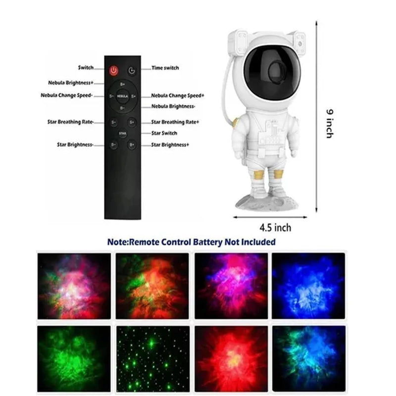 Projetor De Luz Noturna Galaxy Star Galaxia Nebulosa Astronauta Luz Da Noite Quarto 3305