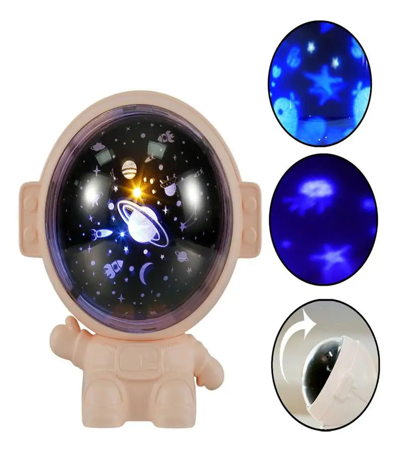 Mini Projetor Astronauta Galaxia para Home Decoração Musica De Criança Quarto Céu Estrelado Galaxy Ws-8805