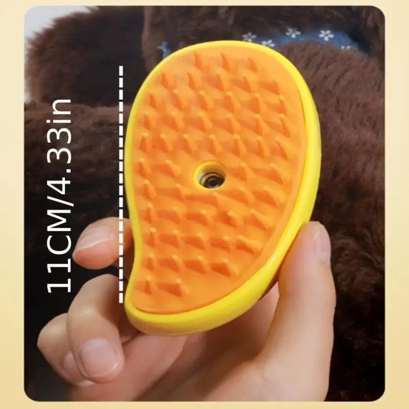 Escova a vapor para cão e gato, pulverizador elétrico para massagem, pet grooming ferramenta, 3 em 1 pente de massagem
