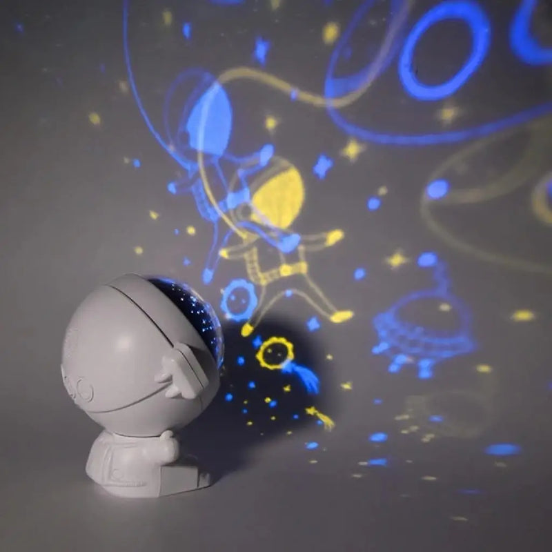 Mini Projetor Astronauta Galaxia para Home Decoração Musica De Criança Quarto Céu Estrelado Galaxy Ws-8805