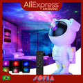 JD Magical Galaxy Light Projector-Stars and Galaxies with Adjustable Brightness and Speed, Astronaut Night Light