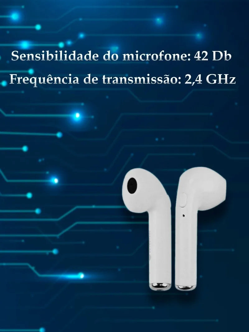 Fones de ouvido sem fio I7S Tws Fones de ouvido Bluetooth Fones de ouvido sem fio Bluetooth