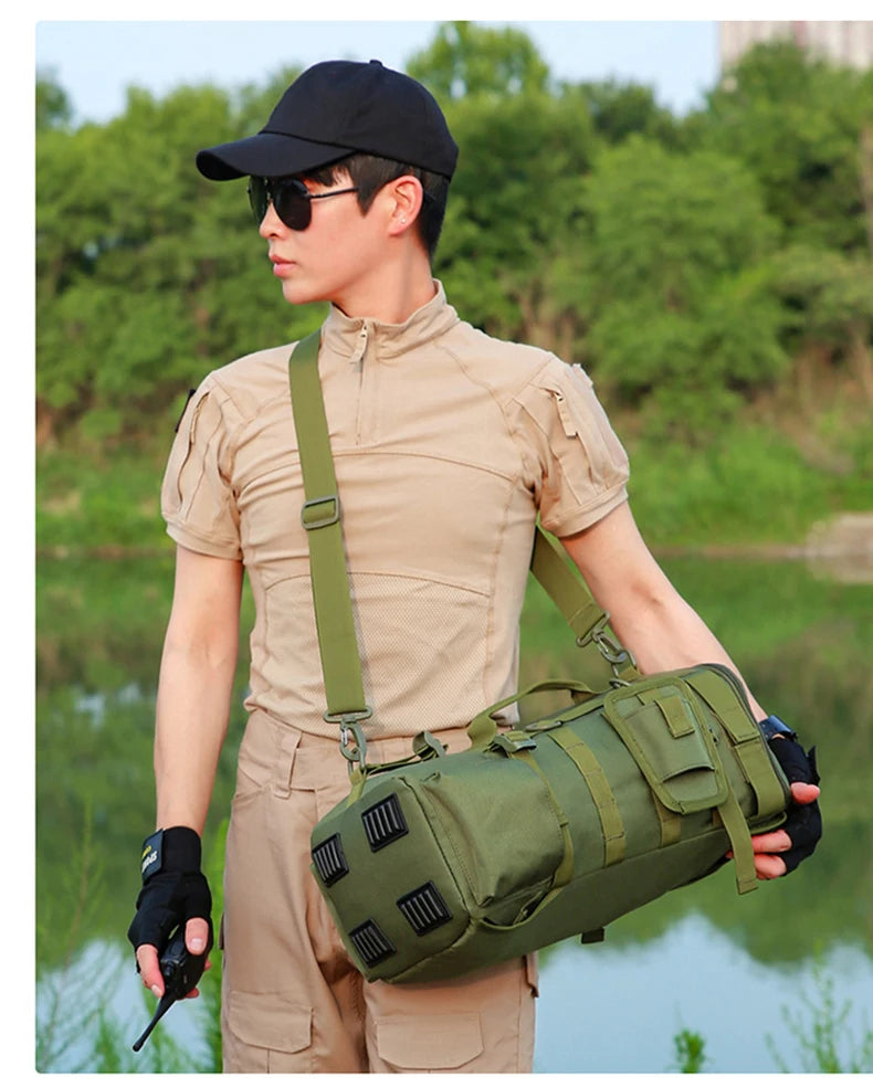Mochila tática para pesca, caça, camping, trekking e viagens ao ar livre