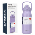 Garrafa térmica de aço inoxidável de grande capacidade com canudo, academia de acampamento ao ar livre 800ml/1700ml