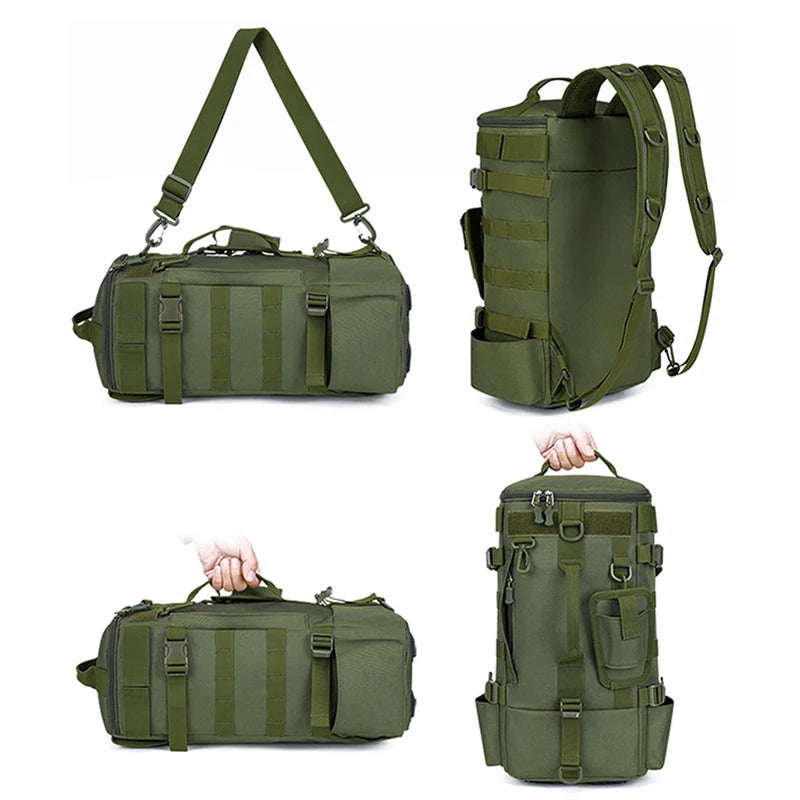 Mochila tática para pesca, caça, camping, trekking e viagens ao ar livre