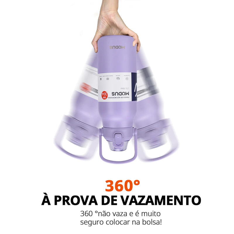Garrafa térmica de aço inoxidável de grande capacidade com canudo, academia de acampamento ao ar livre 800ml/1700ml